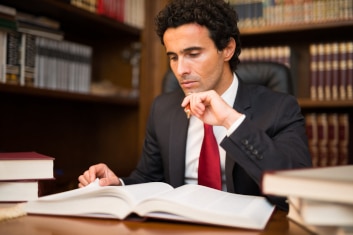 Man reading a book